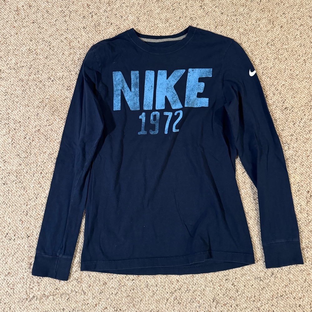 Nike Navy Long Sleeve Shirt